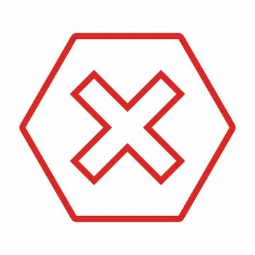 Wrong marks, Cross marks, Rejected, Disapproved, No, False, Not Ok, Wrong Cho Stock Illustration