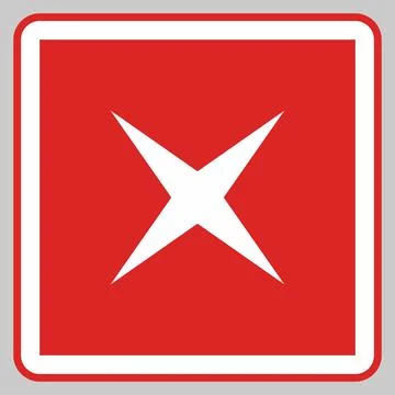 Wrong marks, Cross marks, Rejected, Disapproved, No, False, Not Ok, Wrong Cho Stock Illustration