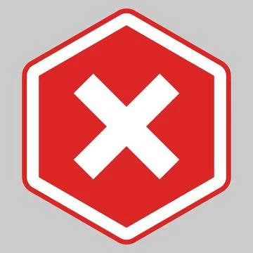 Wrong marks, Cross marks, Rejected, Disapproved, No, False, Not Ok, Wrong Cho Stock Illustration