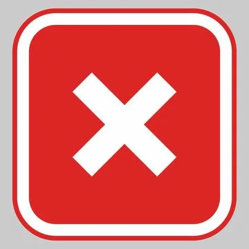 Wrong marks, Cross marks, Rejected, Disapproved, No, False, Not Ok, Wrong Cho Stock Illustration