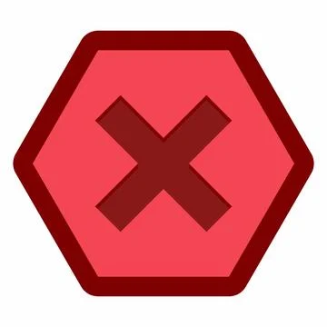 Wrong marks, Cross marks, Rejected, Disapproved, No, False, Not Ok, Wrong Cho Stock Illustration