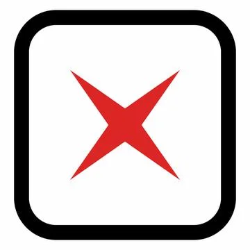 Wrong marks, Cross marks, Rejected, Disapproved, No, False, Not Ok, Wrong Cho Stock Illustration