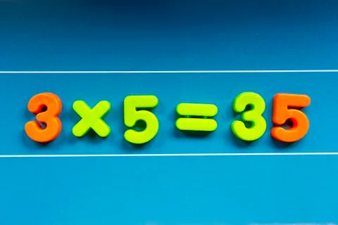 Wrong mathematical calculations on a chalkboard Stock Photos