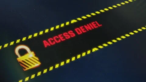Wrong password, access denied system message on screen, authorization failed 스톡 동영상 90051079