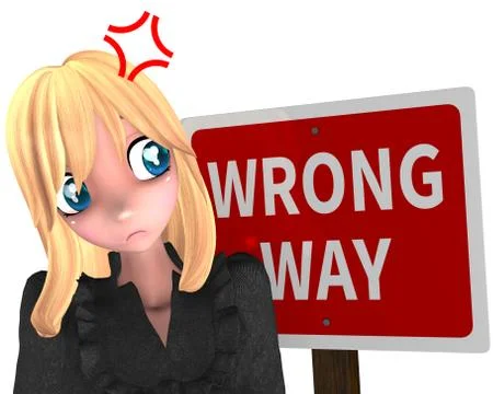 Wrong path Stock Illustration