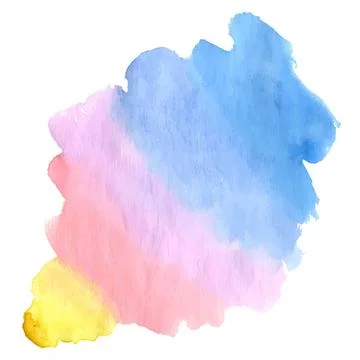 Wrong rainbow watercolor Wrong rainbow watercolor bacground design. Vector... Stock Photos
