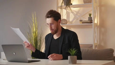 Wrong report male chief virtual meeting displeased Stock Footage 229797919