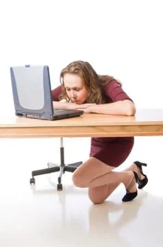 Wrong Results On Laptop Foto stock