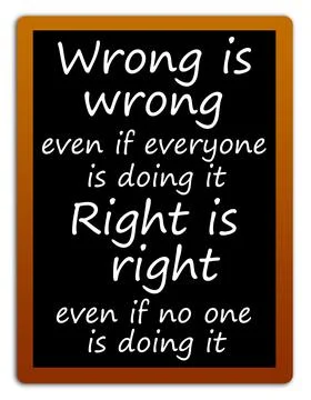 Wrong right blackboard Illustrazione stock