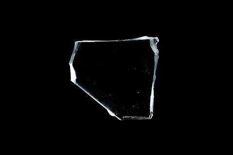 Wrong-shaped glass in isolation on a black background Stock Photos