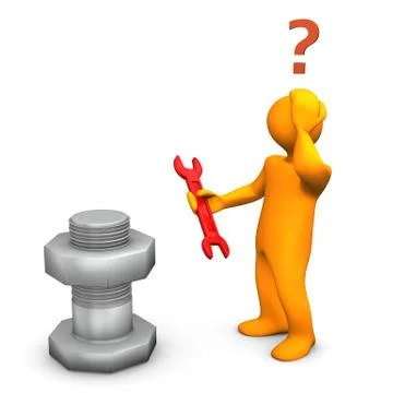 Wrong tool Stock Illustration