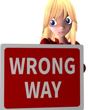Wrong way Stock Illustration