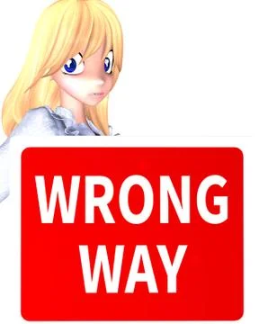 Wrong way Stock Illustration