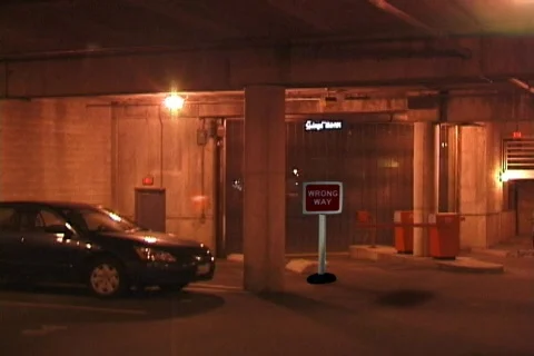 Wrong Way Sign Explodes Stock Footage 519408