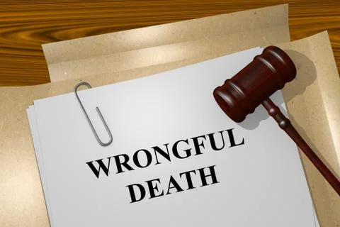 Wrongful Death concept Stock Illustration