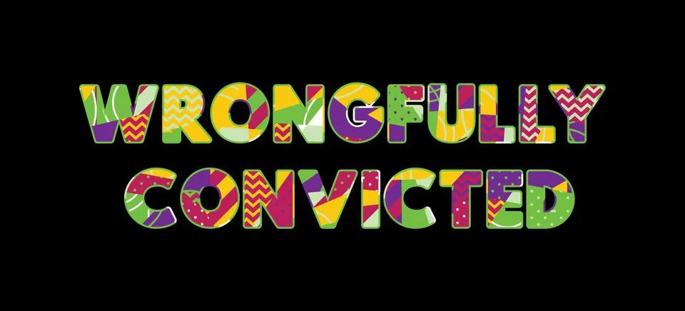 Wrongfully Convicted Concept Word Art Illustration Stock Illustration