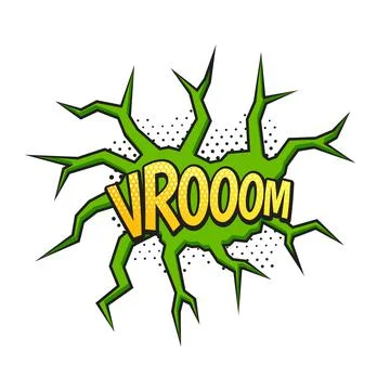 WROOOM! Wording Sound Effect for Comic Speech イラスト素材