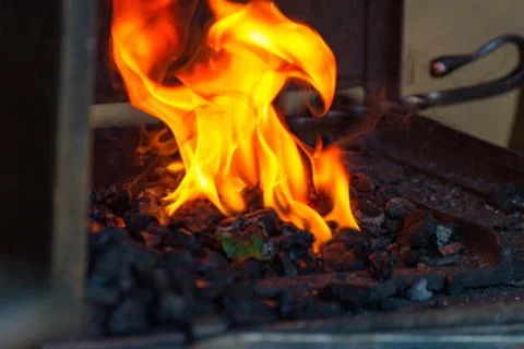 The Wrought Fire Stock Photos