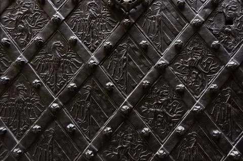 Wrought iron background Stockfoto's