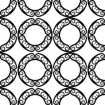 Wrought iron pattern Stock Illustration