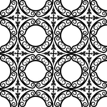 Wrought iron pattern Illustrazione stock
