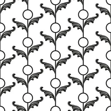 Wrought iron pattern Stock Illustration