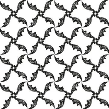Wrought iron pattern Stock Illustration