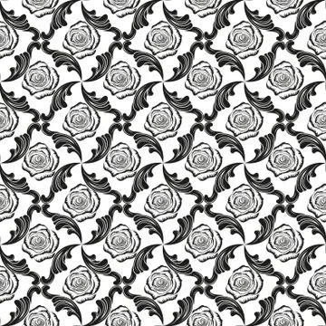 Wrought iron pattern Stock Illustration