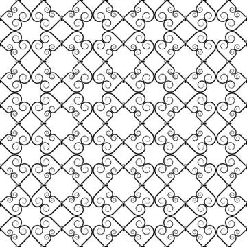Wrought iron pattern Stock Illustration