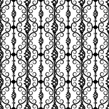 Wrought iron pattern Stock-Illustration