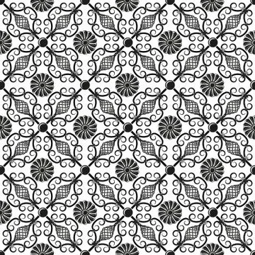 Wrought iron pattern Stock-Illustration