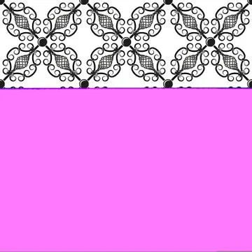 Wrought iron pattern Stock Illustration