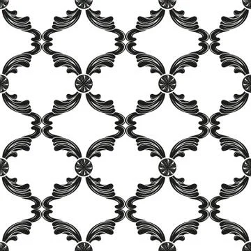 Wrought iron pattern Illustrazione stock