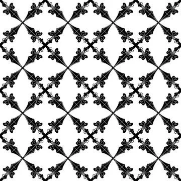 Wrought iron pattern Illustrazione stock