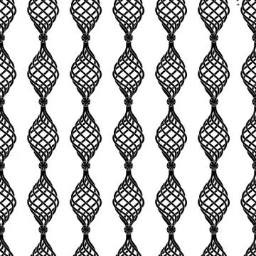 Wrought iron pattern Illustrazione stock