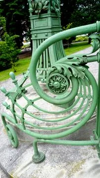 Wrought iron railing Stock Photos
