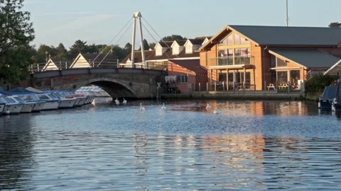 Wroxham, Norfolk Broads Video stock 251593068