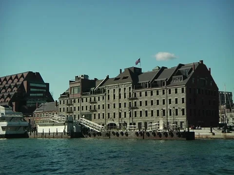 WS Custom House Block Building Stock Footage 1089785