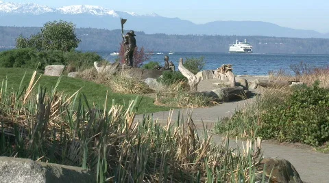 WS Ferry Statue Stockbeeldmateriaal 685443