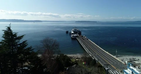 WS Ferry Terminal- Stock Footage 126928893