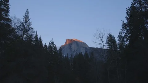 WS Half Dome Yosemite Stock-Footage 122401217