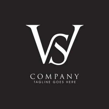 WS monogram logo. letter based vector Stock Illustration