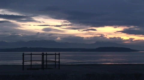 WS sunset Fort FG Video stock 343508