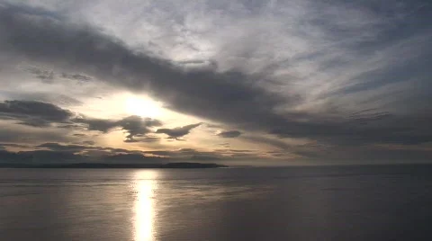 WS sunset SKY Video stock 343509