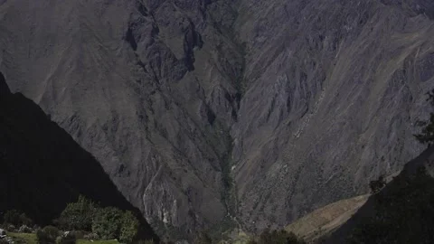 WS Tilt mountains and clouds in Cusco Peru Stock Footage 130432142