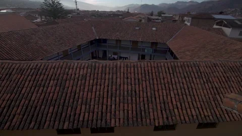 WS Tilt,View of Cusco, Peru Video stock 130424388