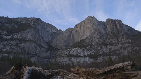 WS Timelapse Waterfall at Yosemite Stock Footage 122401241