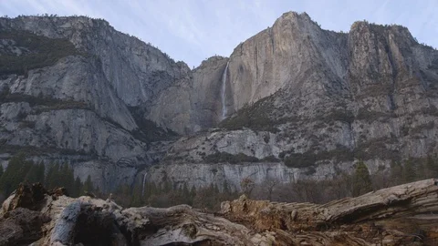 WS Timelapse Yosemite Waterfall Stock Footage 122401251