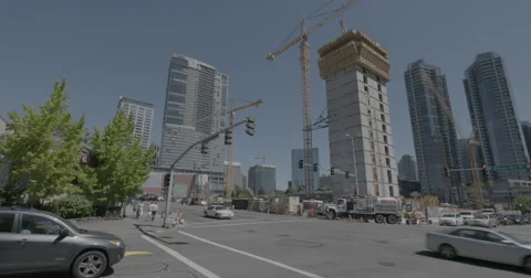 WS tower crane Stockbeeldmateriaal 53343181