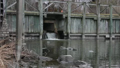 WS Water Dam Stock Footage 10763840